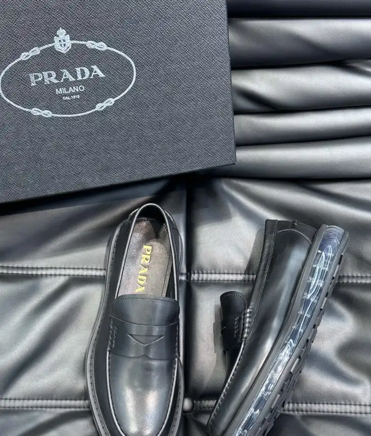 hype Prada Leather Shoes