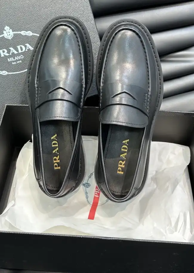 hype Prada Leather Shoes