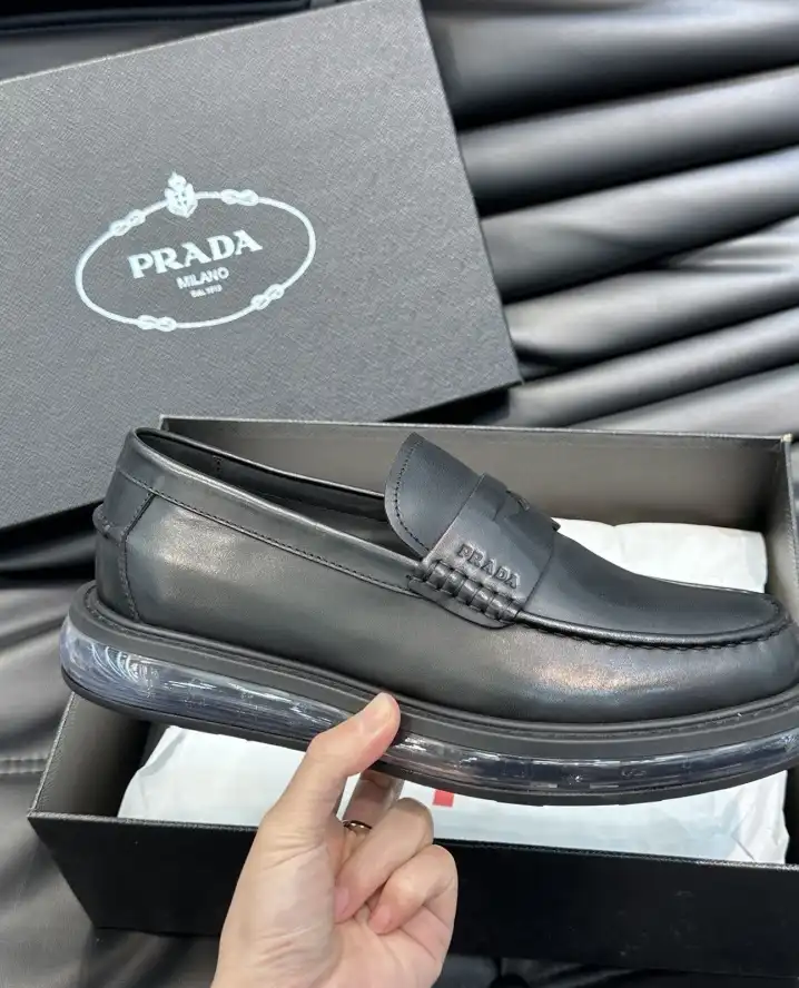 hype Prada Leather Shoes