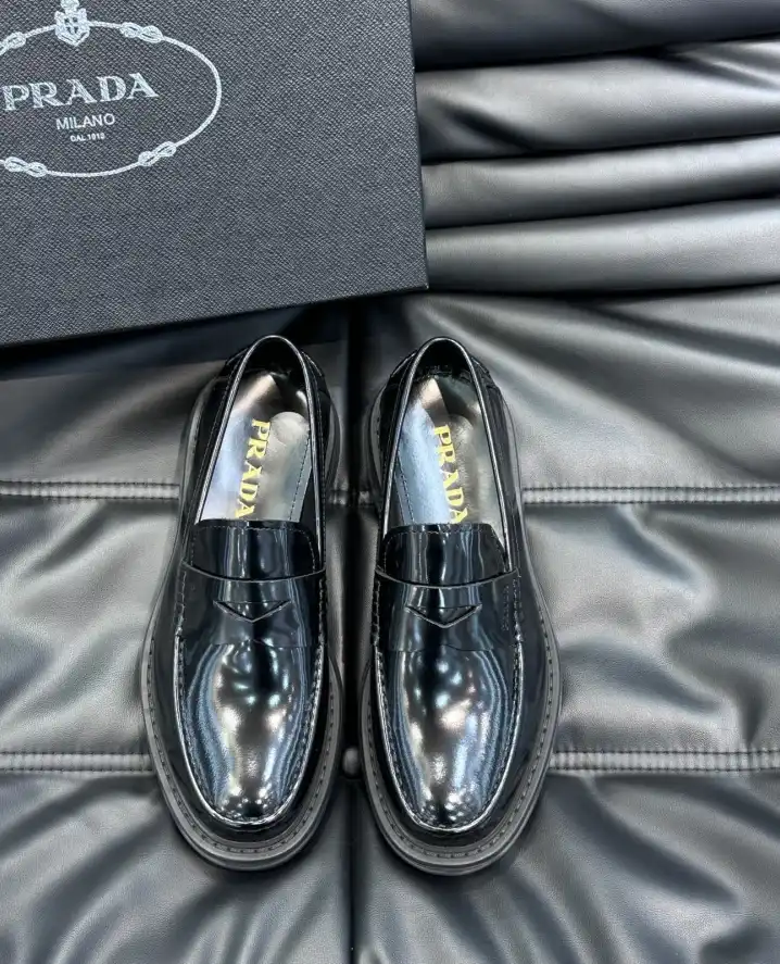 hype Prada Leather Shoes