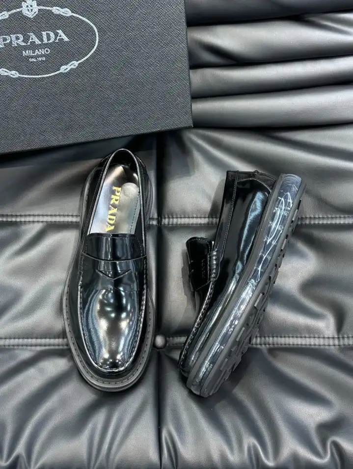 hype Prada Leather Shoes