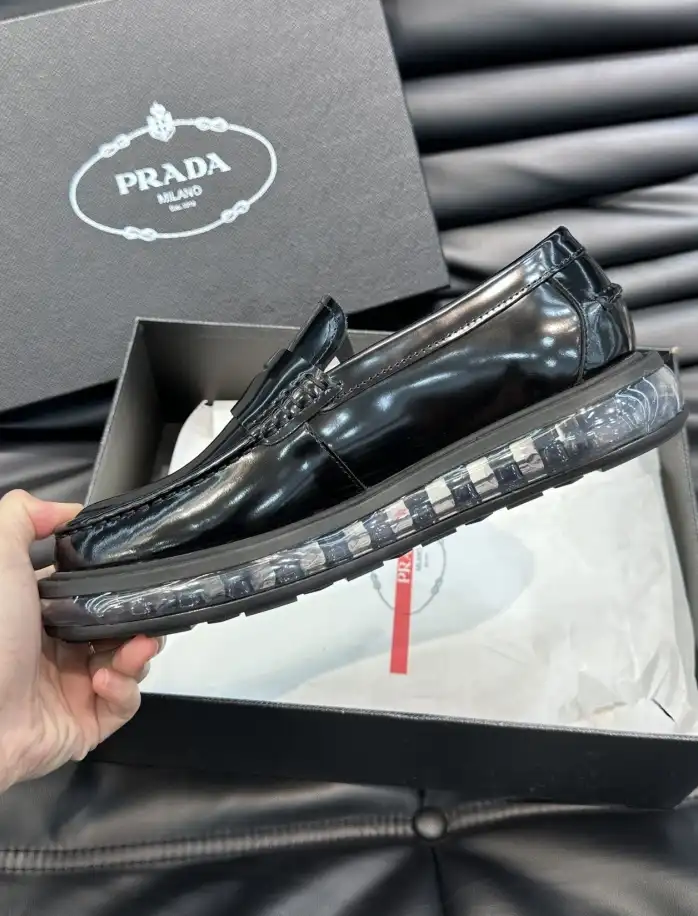 hype Prada Leather Shoes