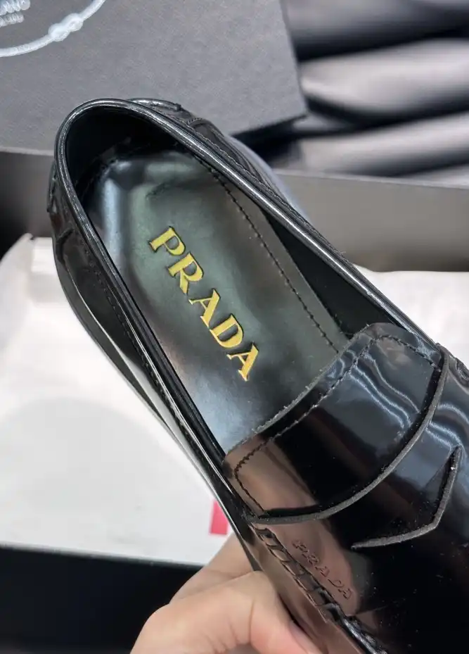 hype Prada Leather Shoes