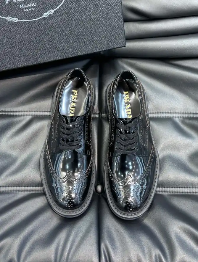 hype Prada Leather Shoes