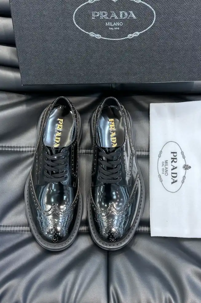 hype Prada Leather Shoes