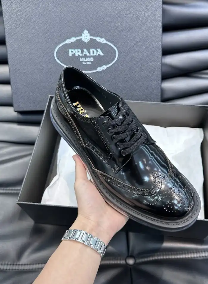 hype Prada Leather Shoes