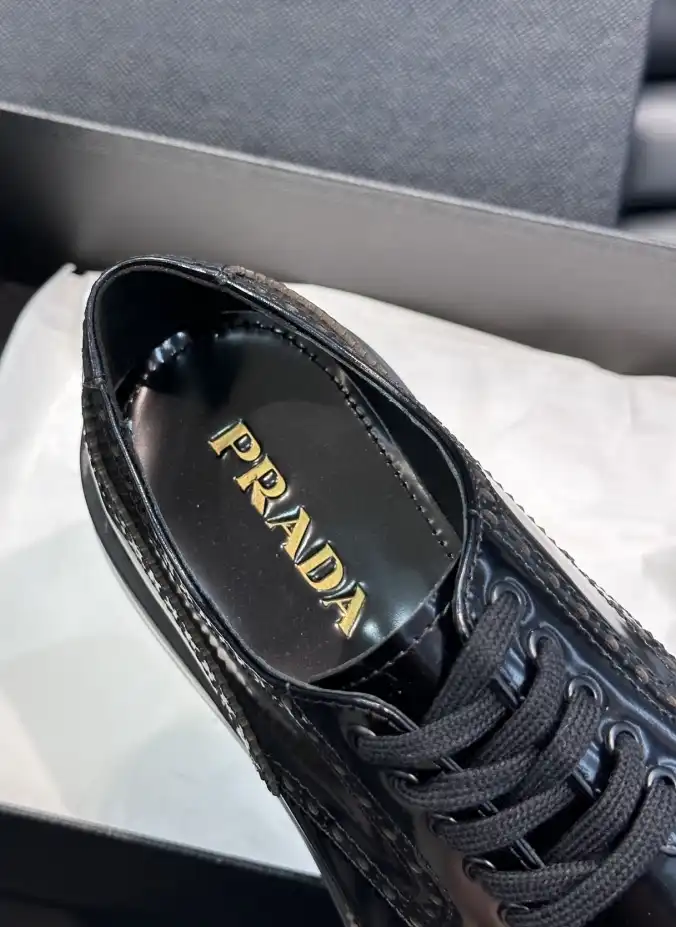 hype Prada Leather Shoes