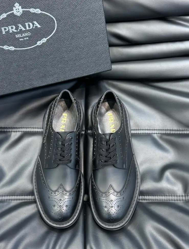 hype Prada Leather Shoes