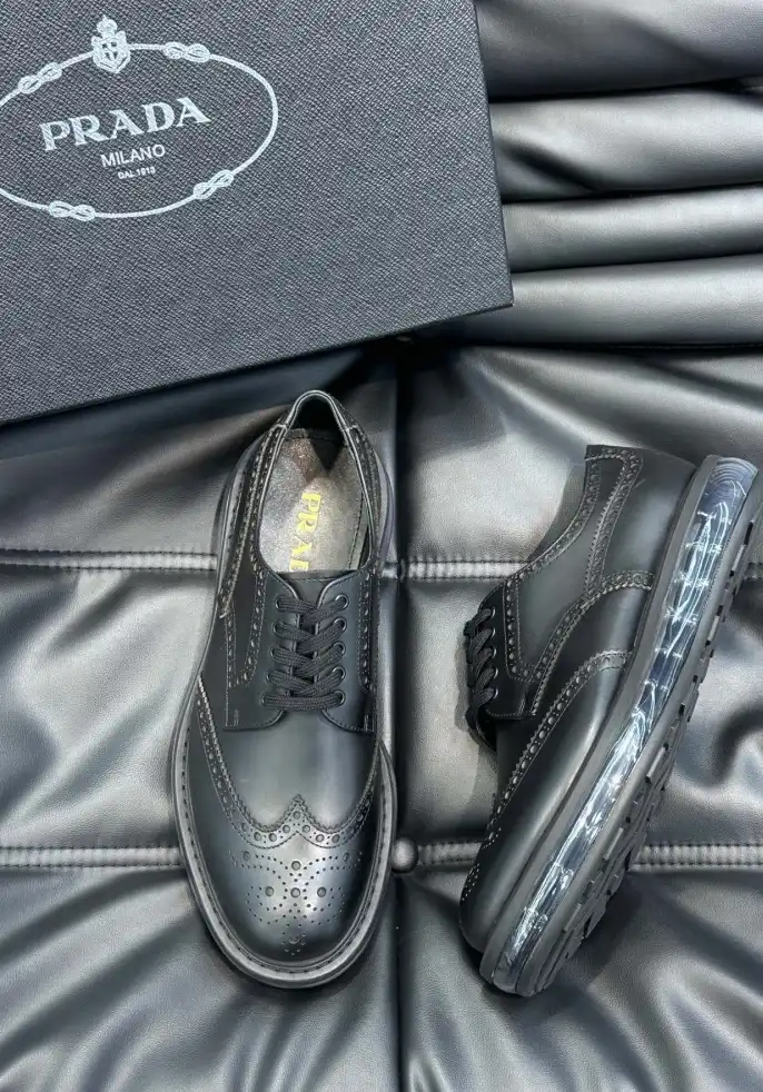 hype Prada Leather Shoes