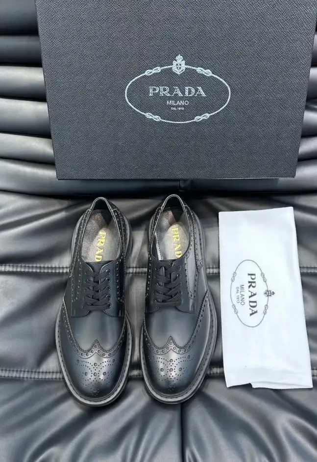 hype Prada Leather Shoes