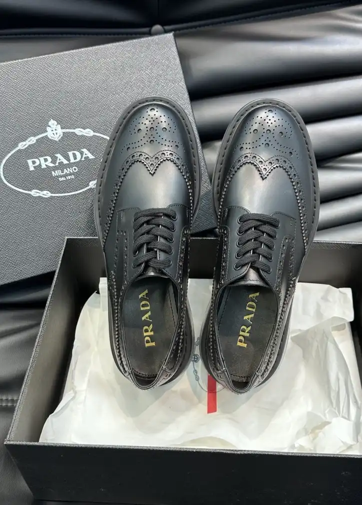 hype Prada Leather Shoes