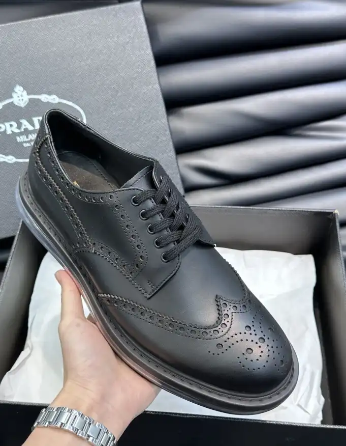 hype Prada Leather Shoes