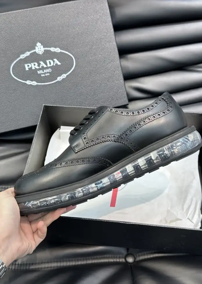 hype Prada Leather Shoes