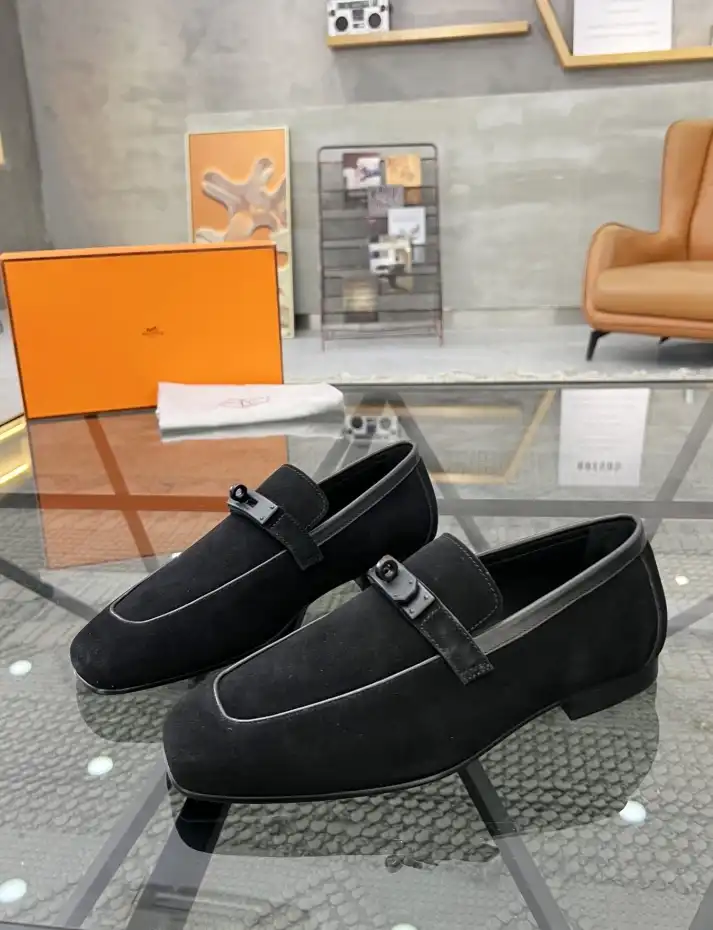 hype Hermes Leather Shoes