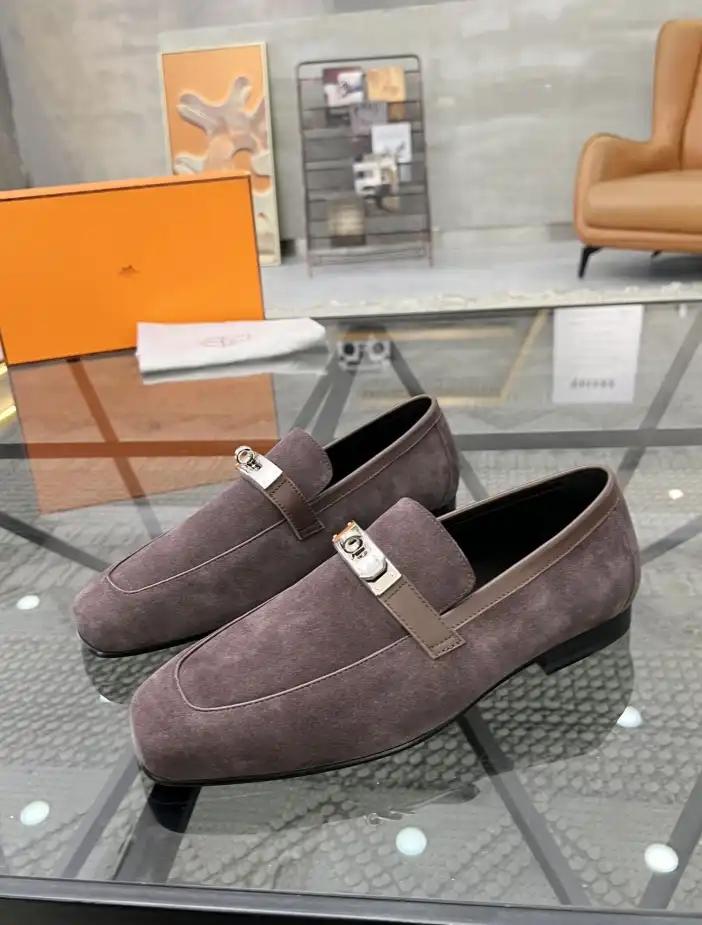 hype Hermes Leather Shoes