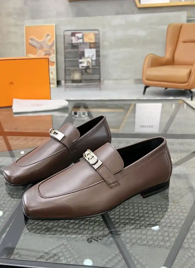 hype Hermes Leather Shoes