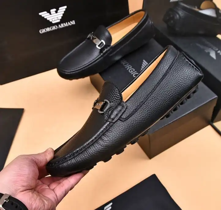 hype Armani Leather Shoes