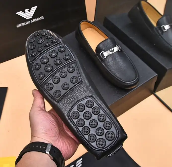 hype Armani Leather Shoes