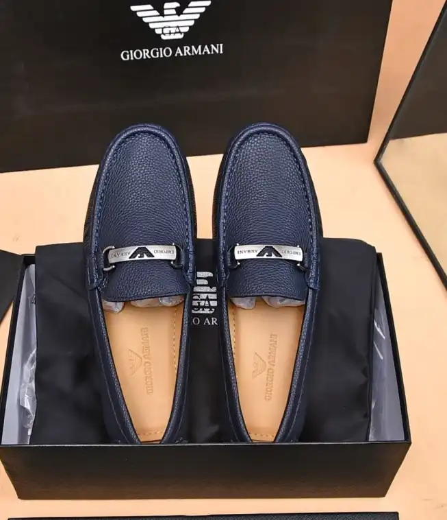 hype Armani Leather Shoes