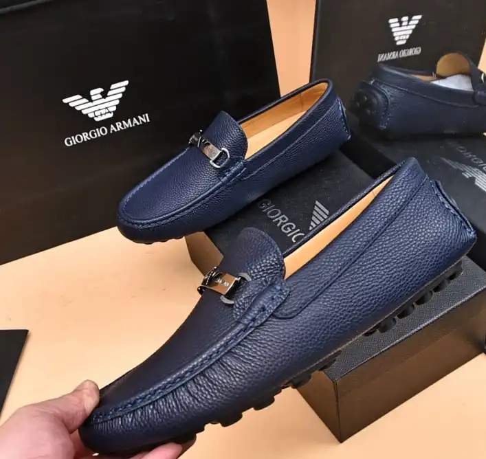 hype Armani Leather Shoes