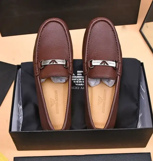 hype Armani Leather Shoes