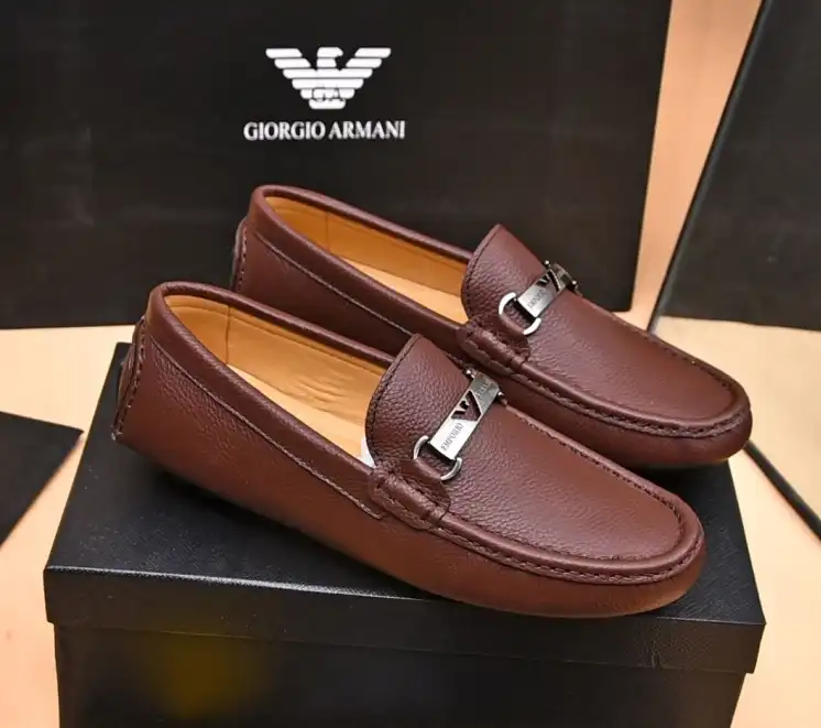 hype Armani Leather Shoes