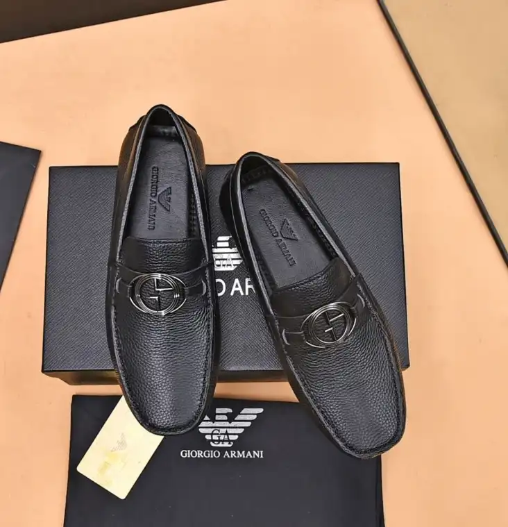 hype Armani Leather Shoes