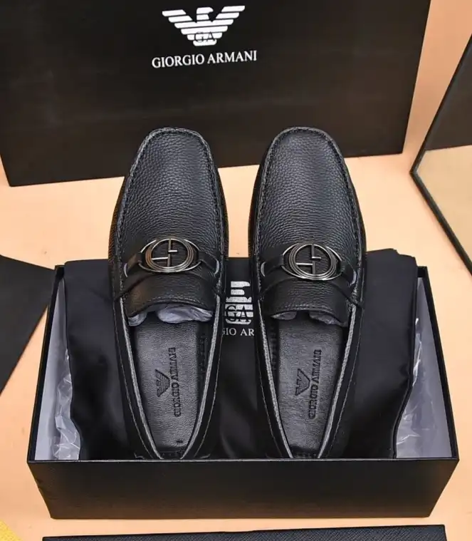 hype Armani Leather Shoes