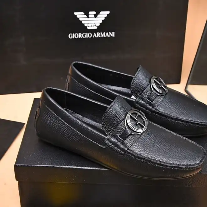 hype Armani Leather Shoes