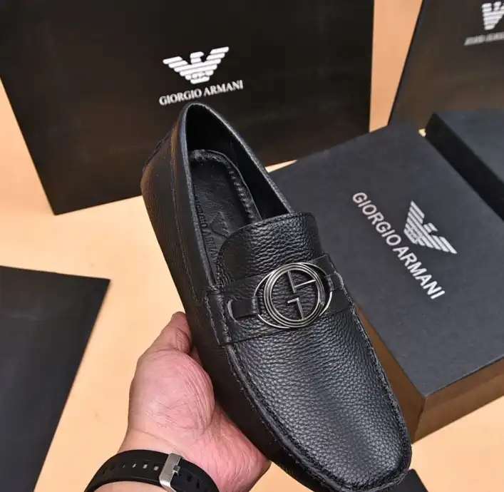 hype Armani Leather Shoes