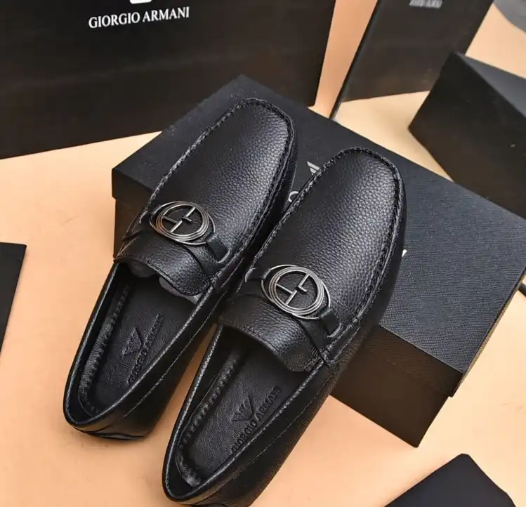 hype Armani Leather Shoes