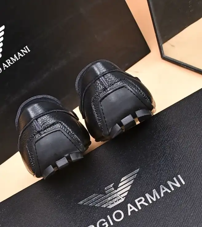 hype Armani Leather Shoes