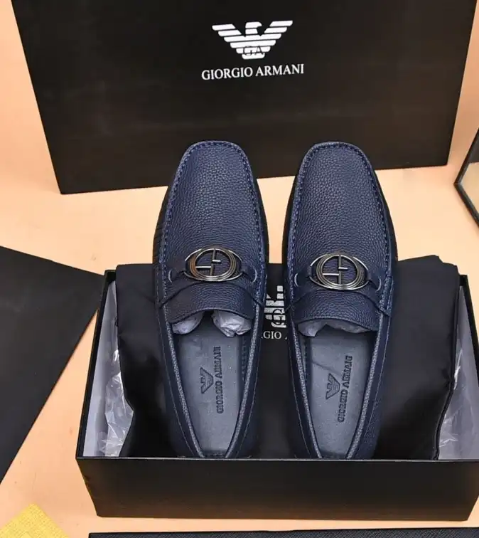 hype Armani Leather Shoes