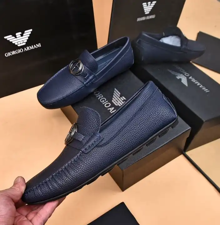 hype Armani Leather Shoes