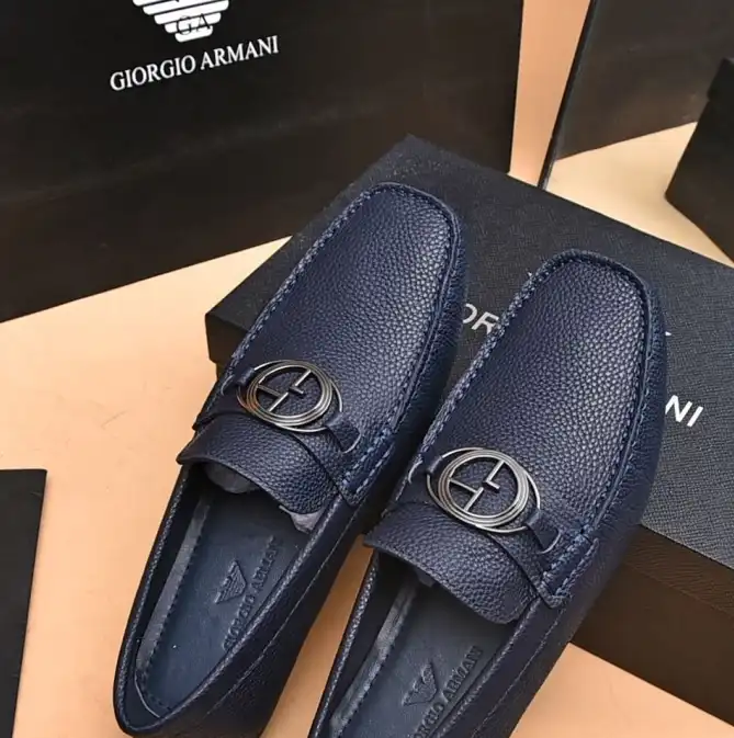 hype Armani Leather Shoes