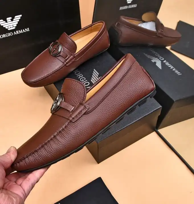 hype Armani Leather Shoes