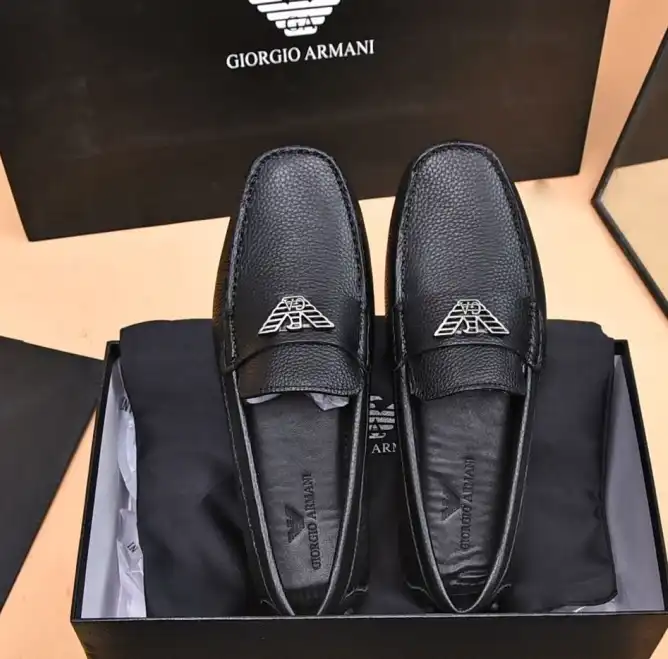 hype Armani Leather Shoes