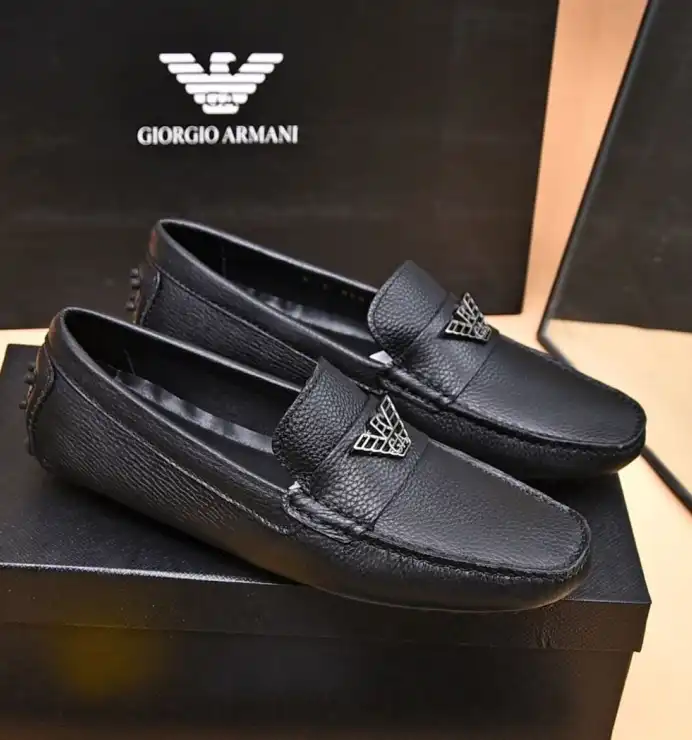 hype Armani Leather Shoes