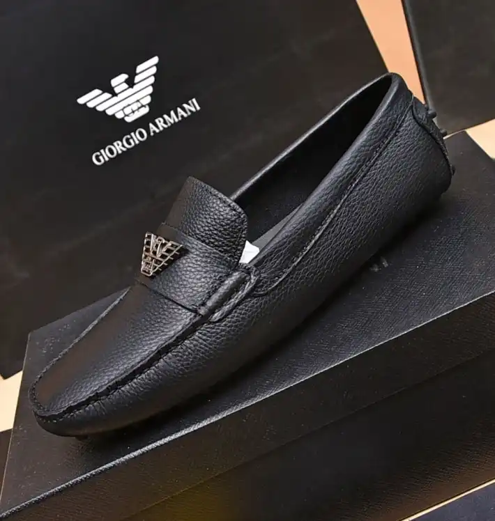 hype Armani Leather Shoes