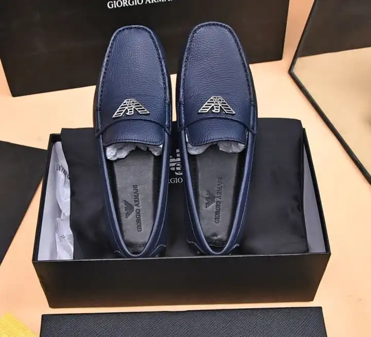 hype Armani Leather Shoes