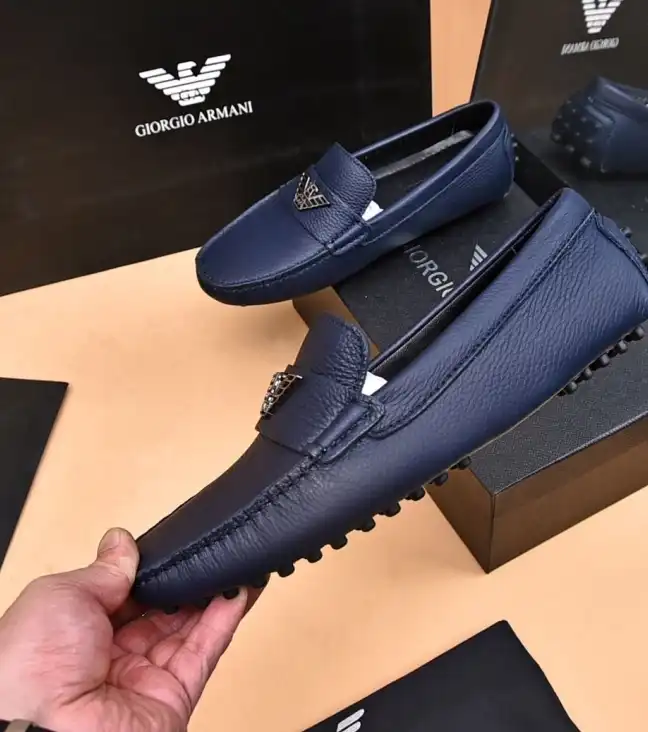 hype Armani Leather Shoes