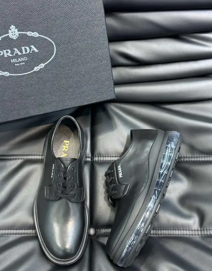 hype Prada Leather Shoes