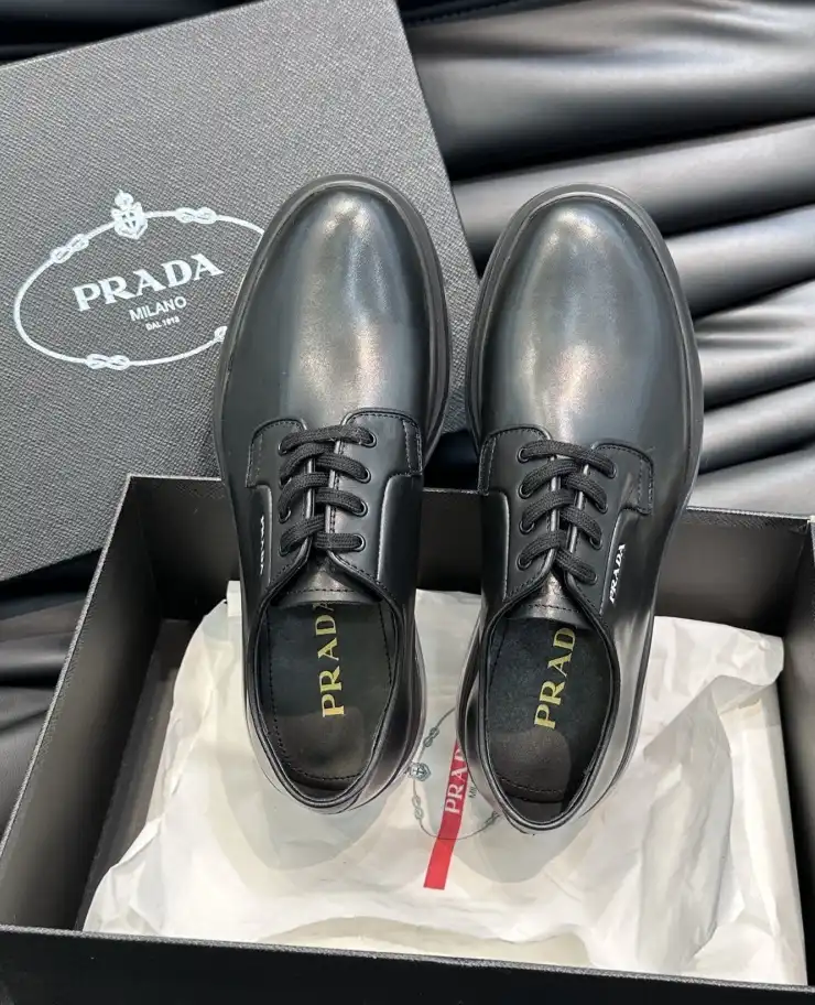 hype Prada Leather Shoes