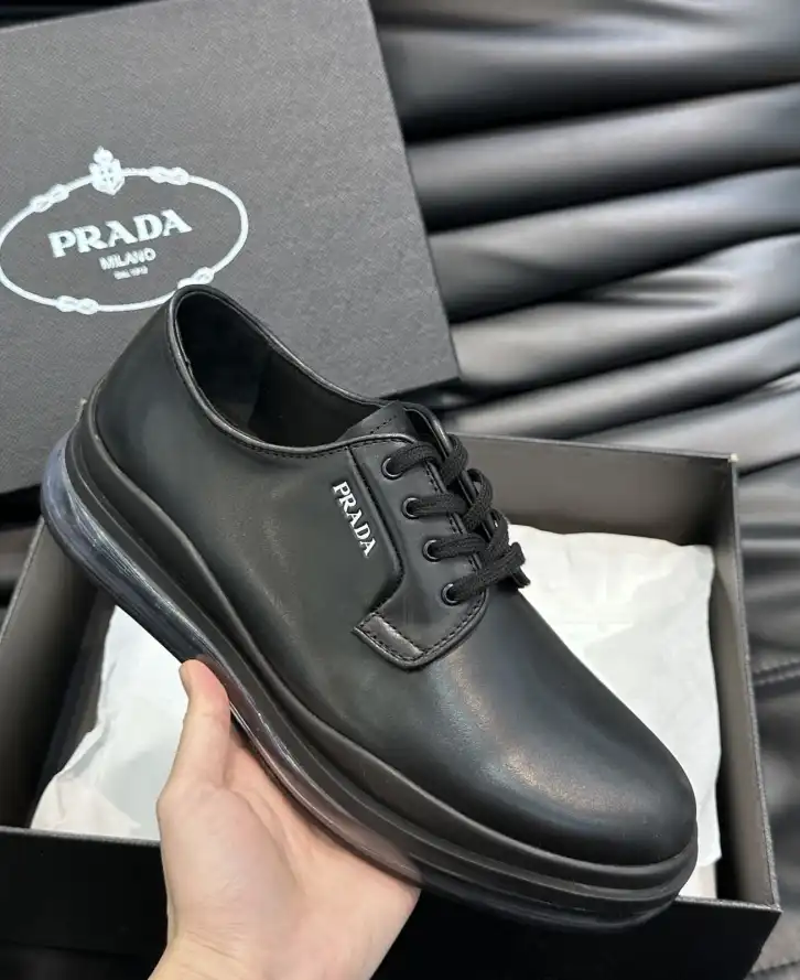 hype Prada Leather Shoes