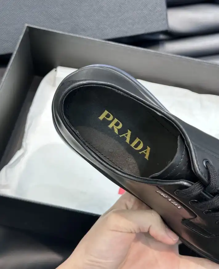 hype Prada Leather Shoes