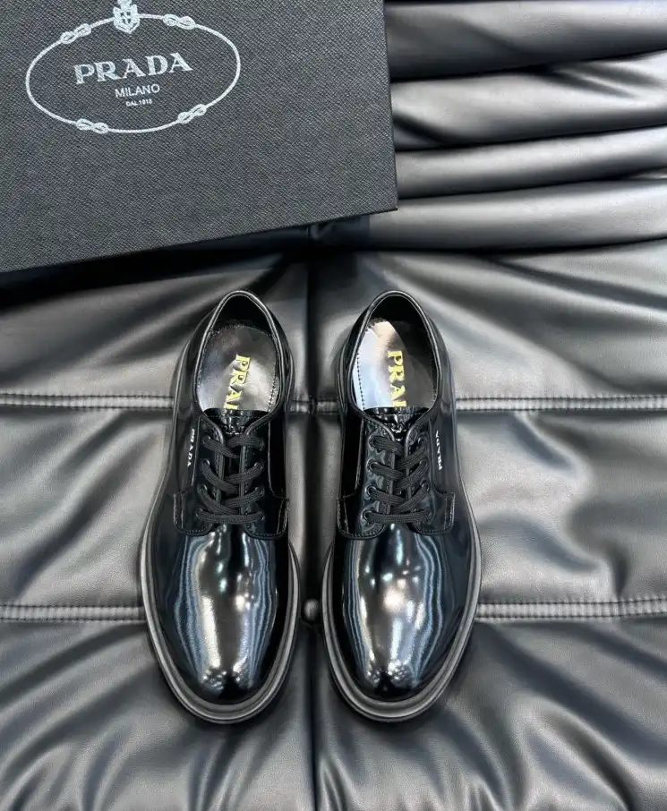 hype Prada Leather Shoes