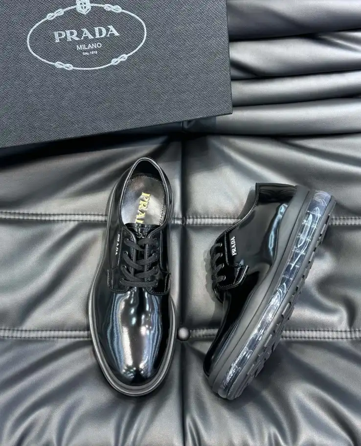 hype Prada Leather Shoes