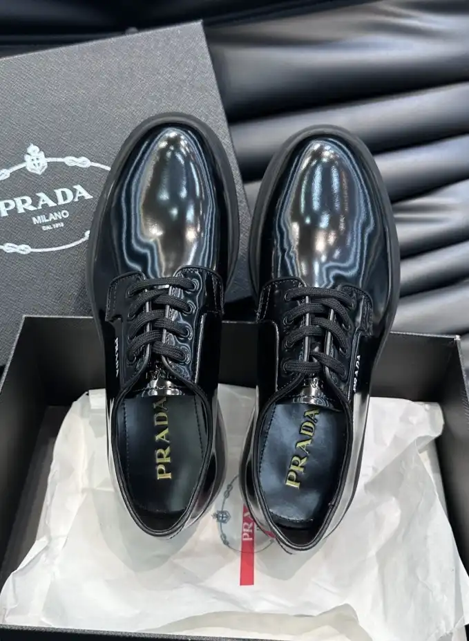 hype Prada Leather Shoes