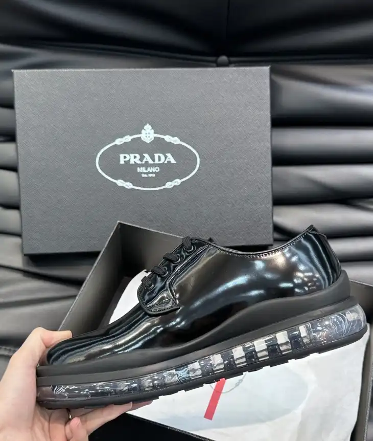 hype Prada Leather Shoes