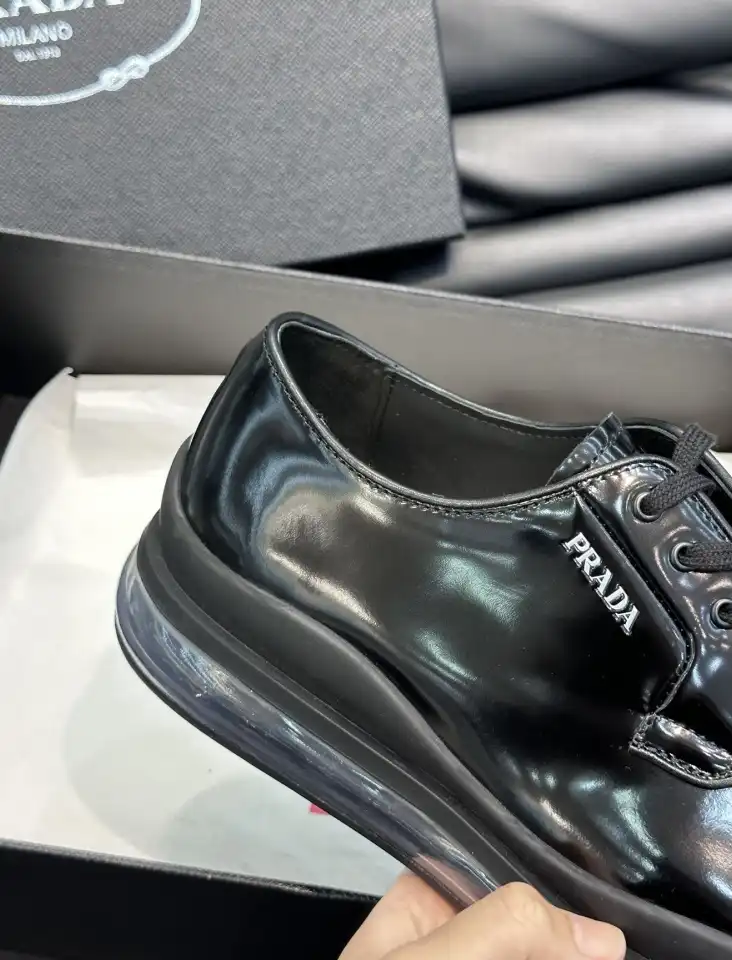 hype Prada Leather Shoes